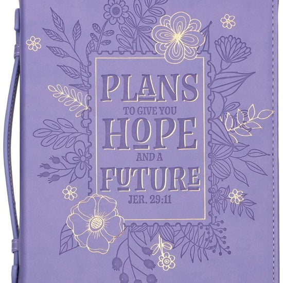 Hope and Future Purple Jeremiah 29:11 Bible Cover - Pura Vida Books