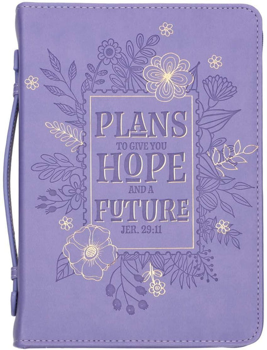 Hope and Future Purple Jeremiah 29:11 Bible Cover - Pura Vida Books