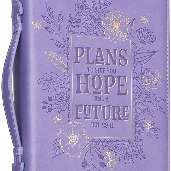 Hope and Future Purple Jeremiah 29:11 Bible Cover - Pura Vida Books