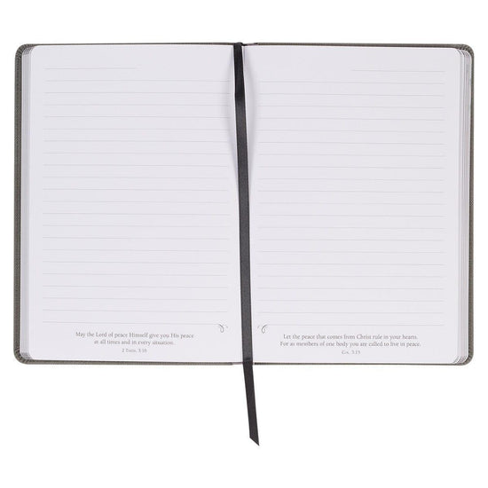 Hope in the LORD Gray Faux Leather Classic Journal - Isaiah 40:31 - Pura Vida Books