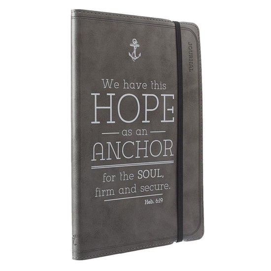 Hope is an Anchor Pewter Flexcover Journal - Hebrews 6:19 - Pura Vida Books