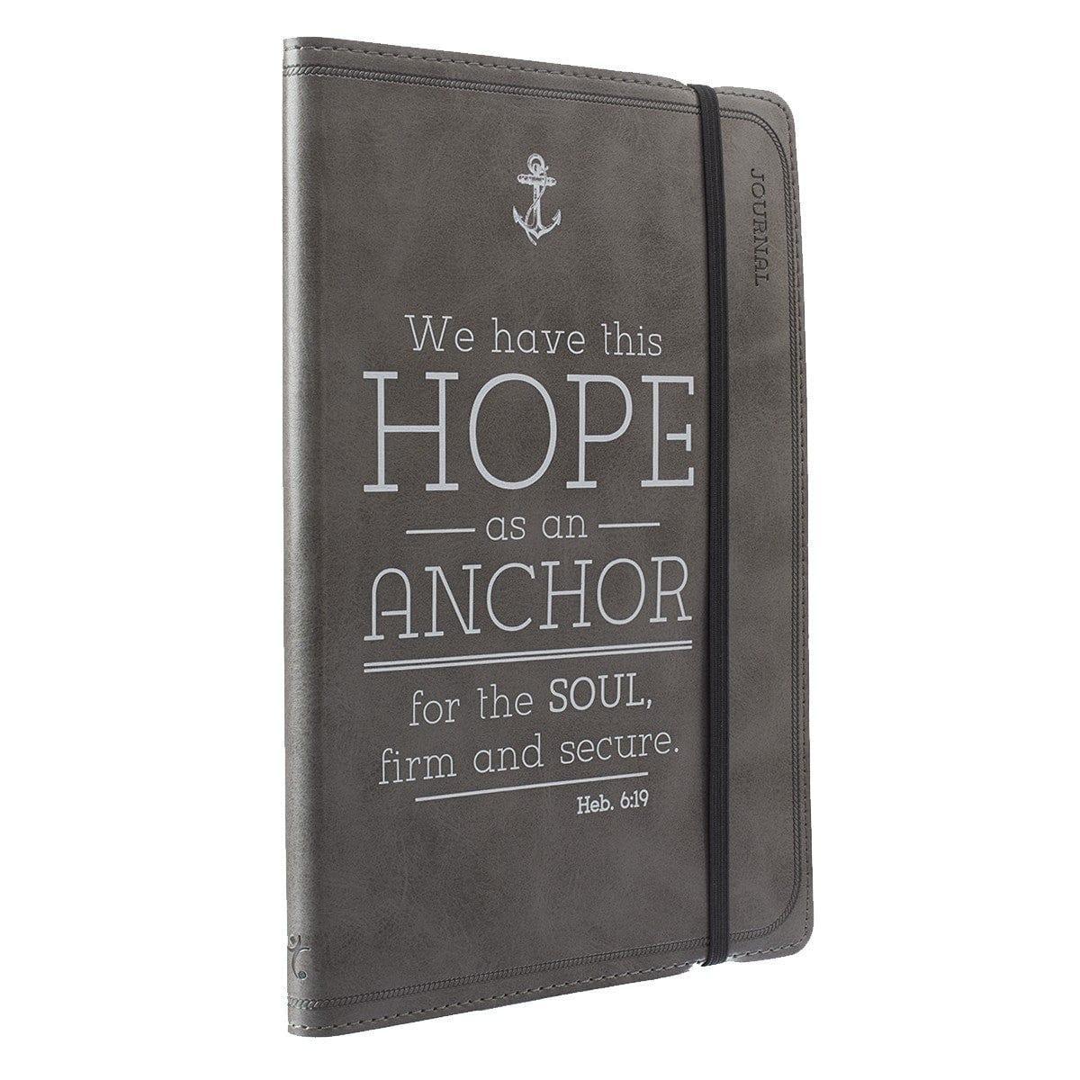 Hope is an Anchor Pewter Flexcover Journal - Hebrews 6:19 - Pura Vida Books