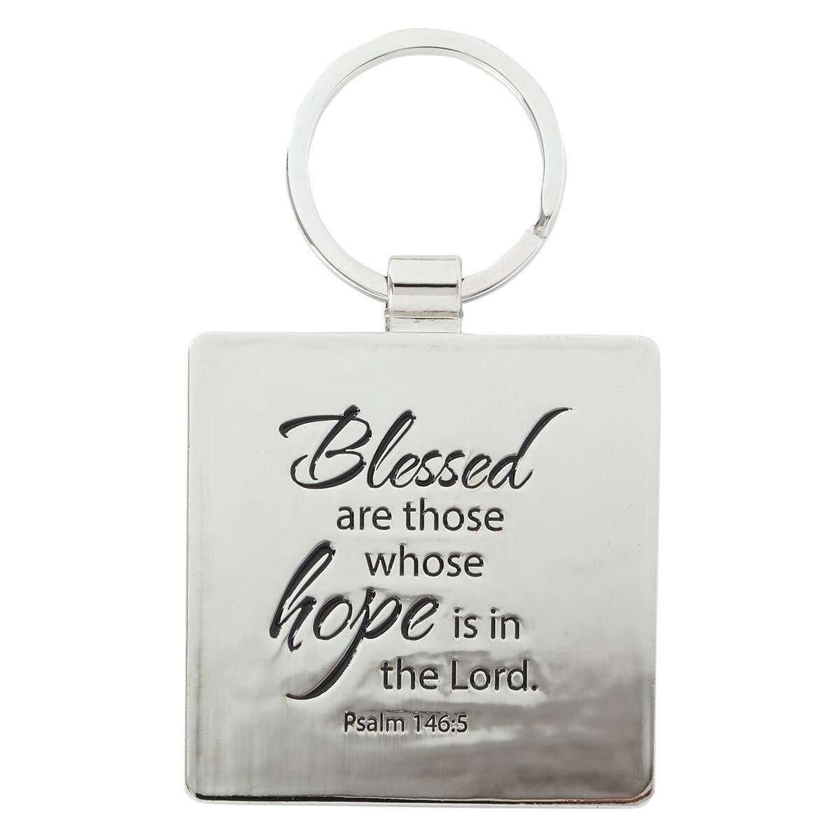 Hope - Psalm 146:5 Metal Keyring - Pura Vida Books