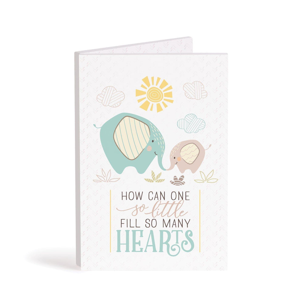How Can One So Little Fill So Many Hearts Wooden Keepsake Card - Pura Vida Books