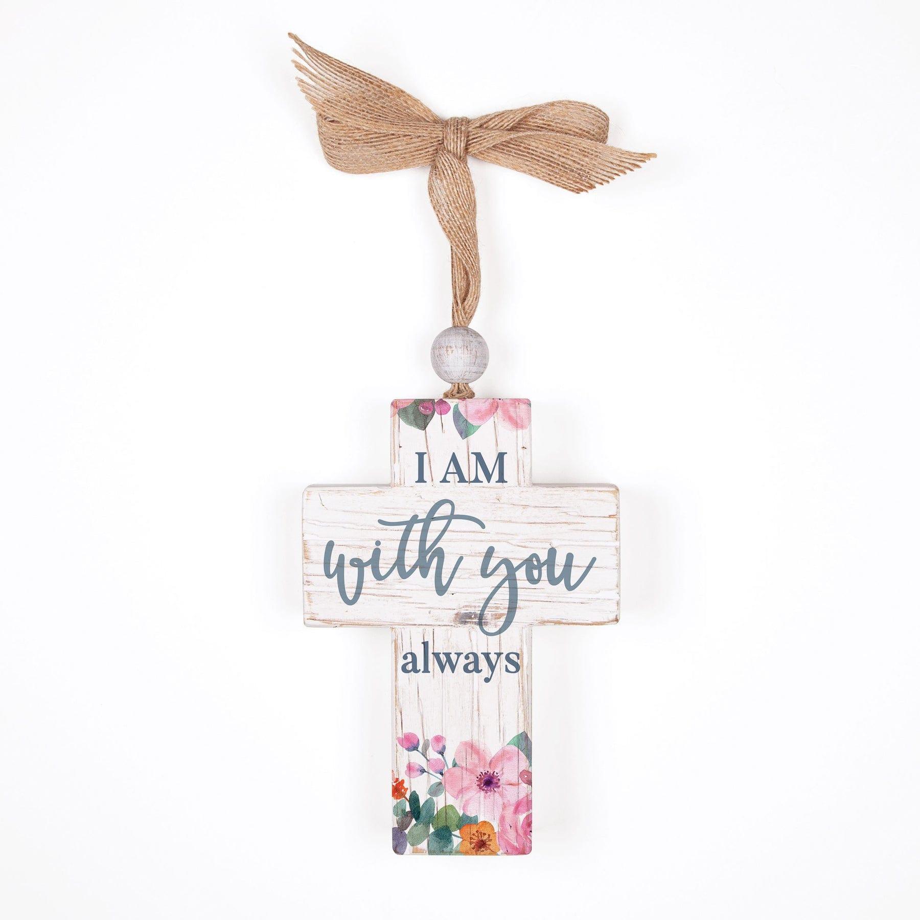 I Am With You Always Tabletop Cross Décor - Pura Vida Books