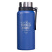 I Can Do All Things Blue Stainless Steel Water Bottle - Philippians 4:13 - Pura Vida Books