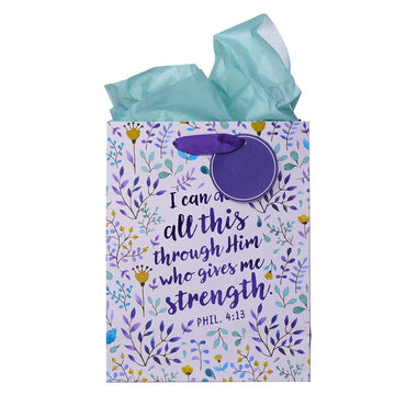 I Can Do All This - Phil 4:13 Medium Gift Bag - Pura Vida Books