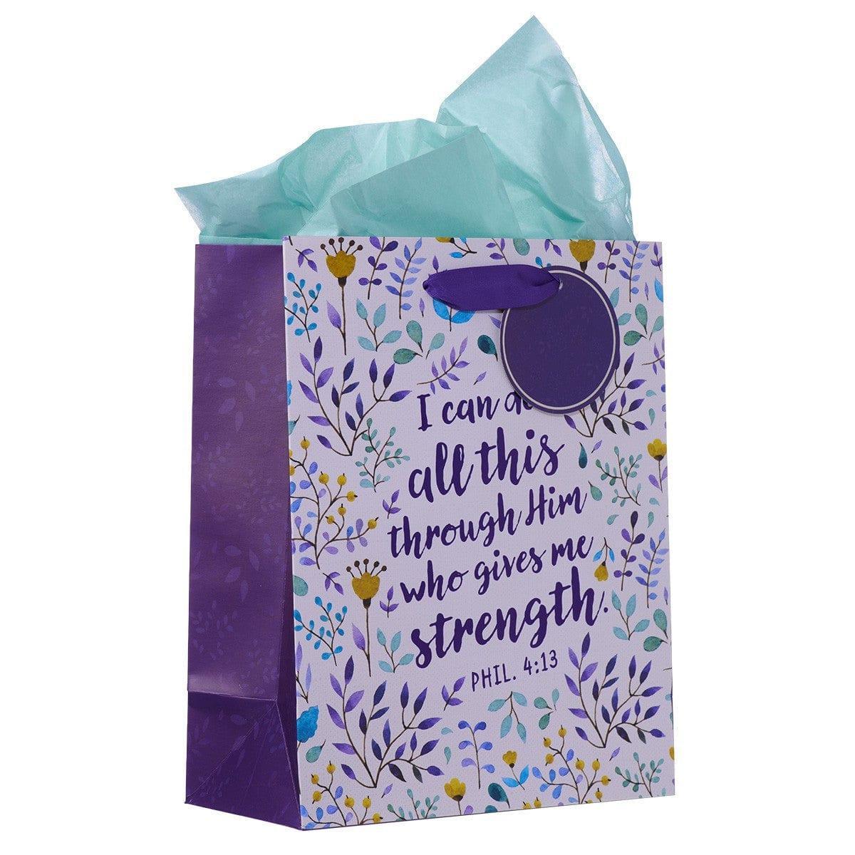 I Can Do All This - Phil 4:13 Medium Gift Bag - Pura Vida Books