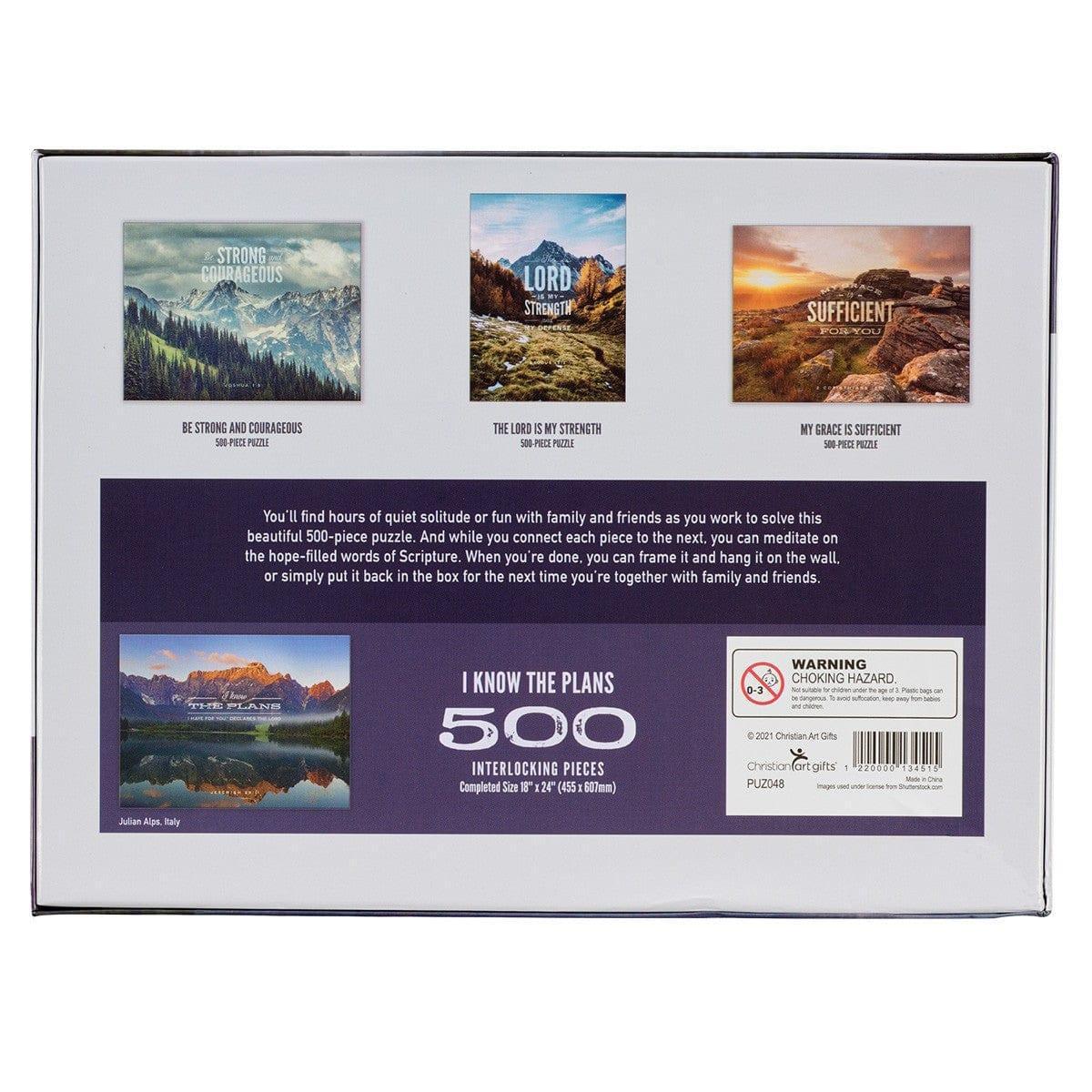 I Know The Plans Grand Tetons 500-piece Jigsaw Puzzle - Jeremiah 29:11 - Pura Vida Books