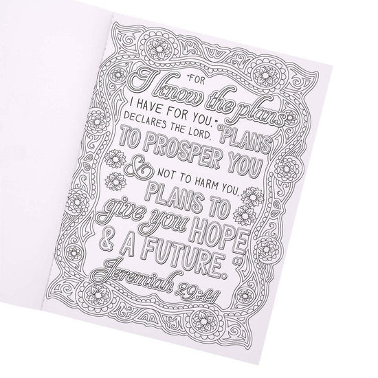 I Know the Plans I Have for You Coloring Book for Adults - Jeremiah 29:11 - Pura Vida Books