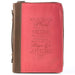 I Know The Plans Pink and Brown Faux Leather Fashion Bible Cover - Jeremiah 29:11 - Pura Vida Books