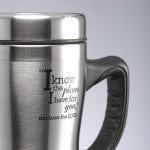 I know the Plans Stainless Steel Travel Mug With Handle - Jeremiah 29:11 - Pura Vida Books