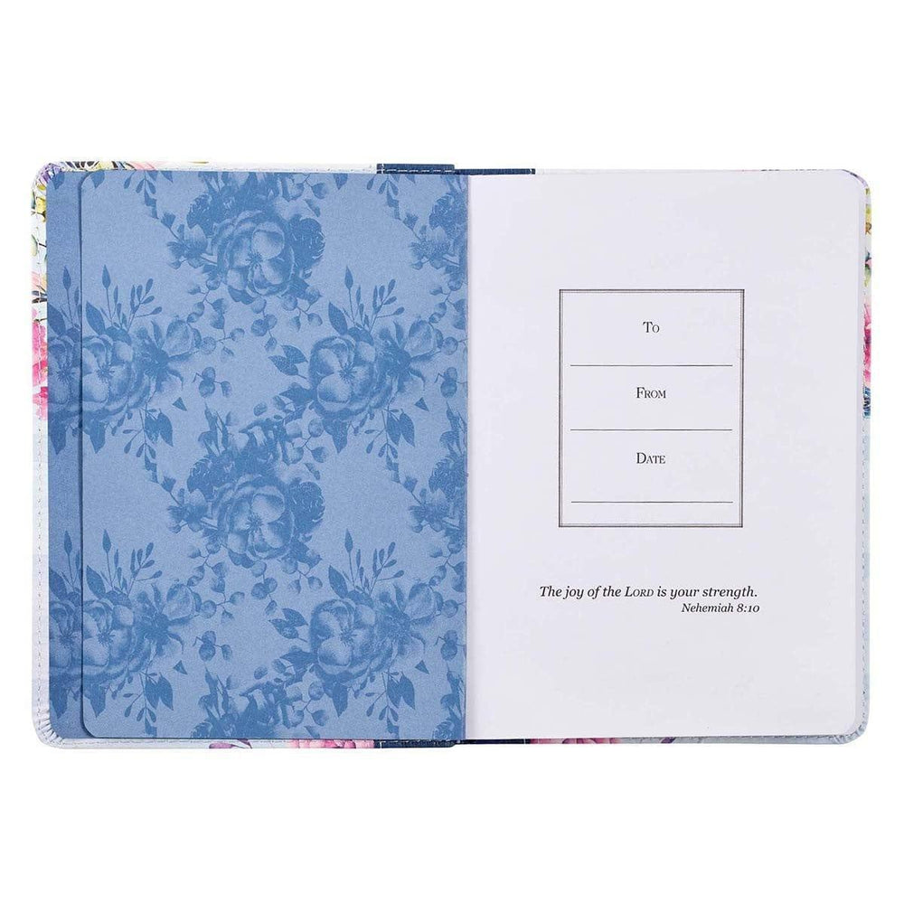 I Know The Plans Striped Faux Leather Handy-Sized Journal - Jeremiah 29:11 - Pura Vida Books