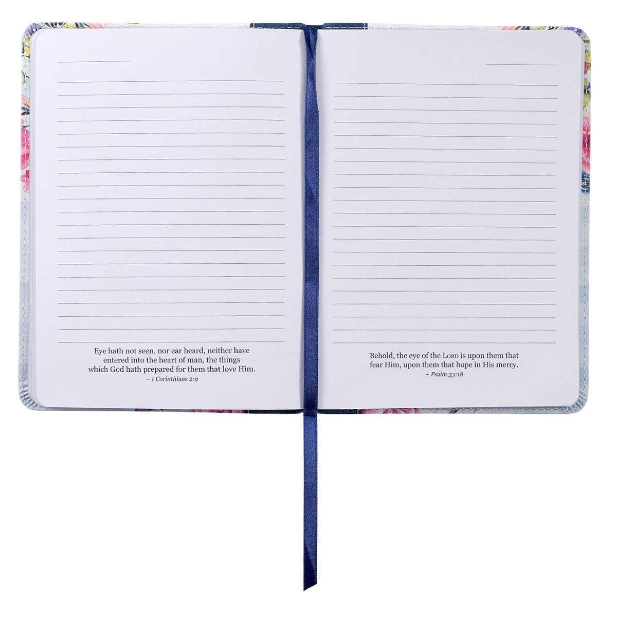 I Know The Plans Striped Faux Leather Handy-Sized Journal - Jeremiah 29:11 - Pura Vida Books