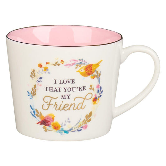 I Love That You Are My Friend White and Pink - Pura Vida Books