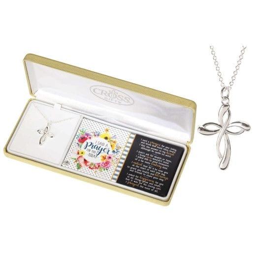 I Said a Prayer For You Ribbon Cross Necklace - Pura Vida Books