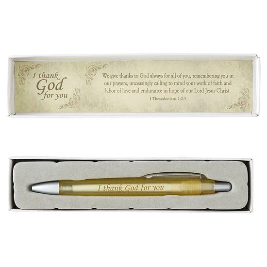 I Thank God For You Pen with Prayer Card - Pura Vida Books