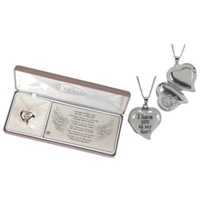 I Thought Of You Today Heart Locket Necklace, Silver Plated - Pura Vida Books