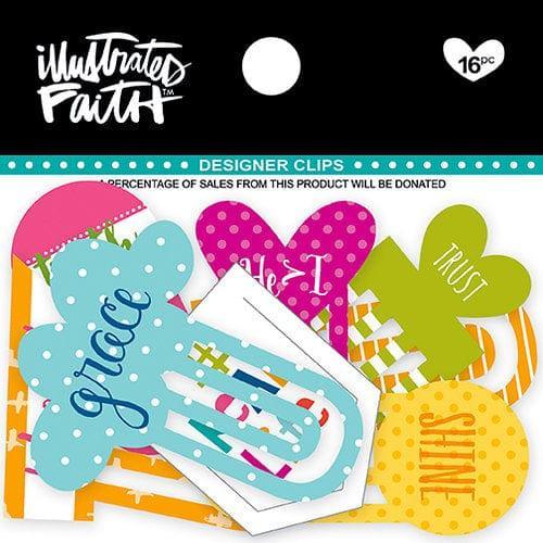 Illustrated Faith - Words - 16-Piece Designer Clips - Pura Vida Books