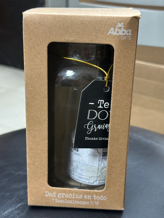Envase de Cristal - Gracias