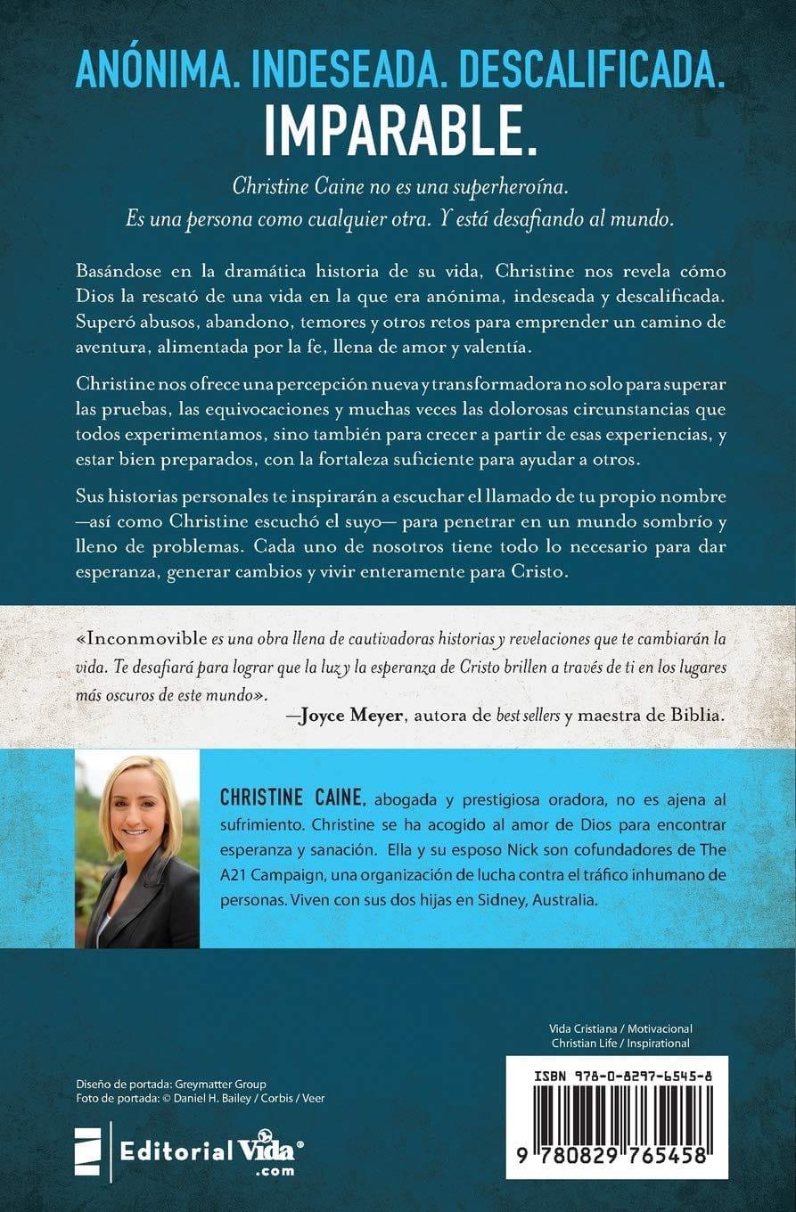 Inconmovible - Christine Caine - Pura Vida Books