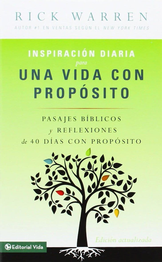 Inspiración diaria para una vida con proposito - Rick Warren - Pura Vida Books