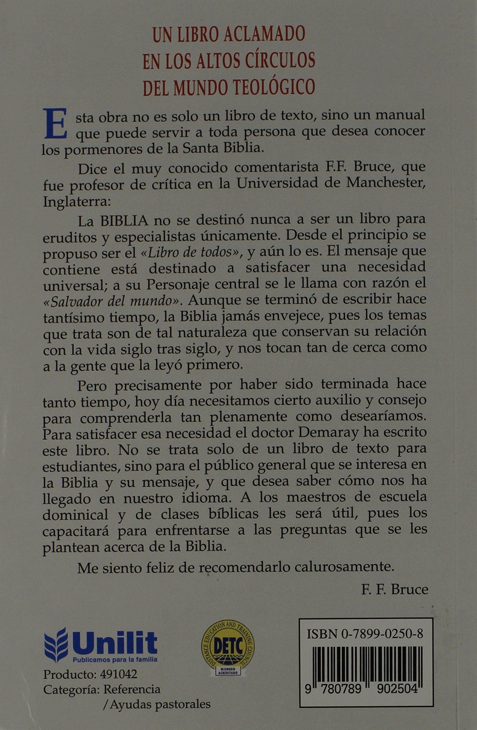 Introducción a la Biblia - Donald E. Demaray - Pura Vida Books