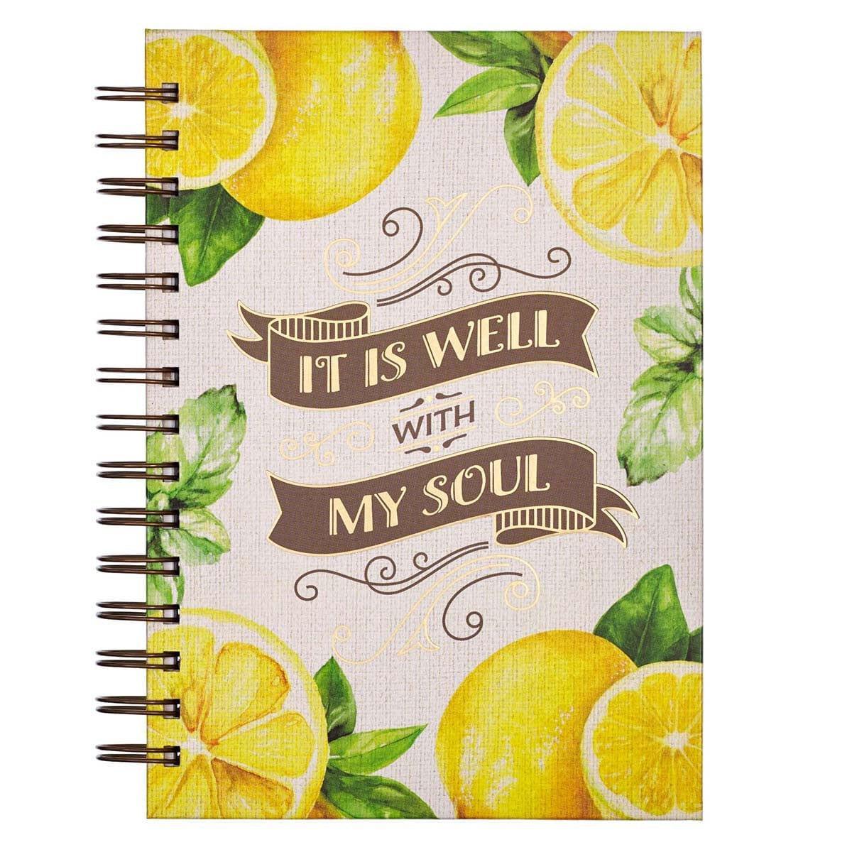 It Is Well With My Soul Large Wirebound Journal - Pura Vida Books