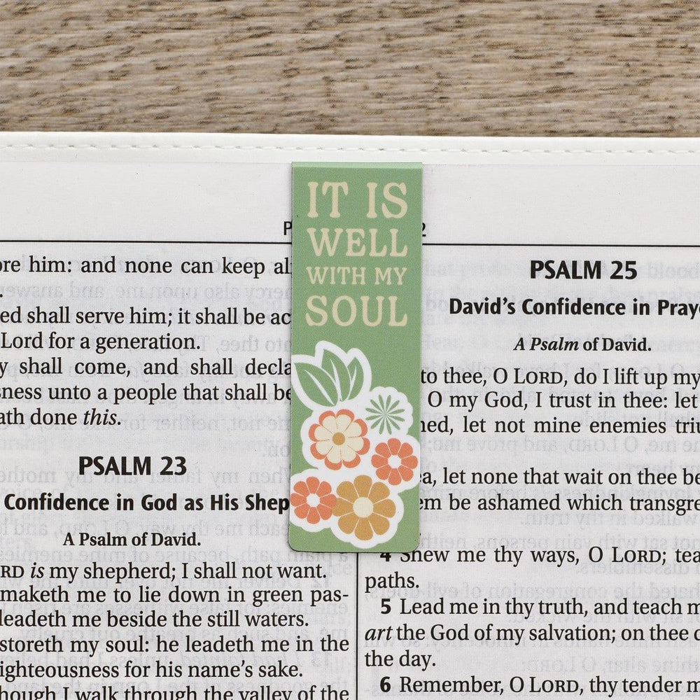 It Is Well With My Soul Magnetic Bookmark Set - Pura Vida Books