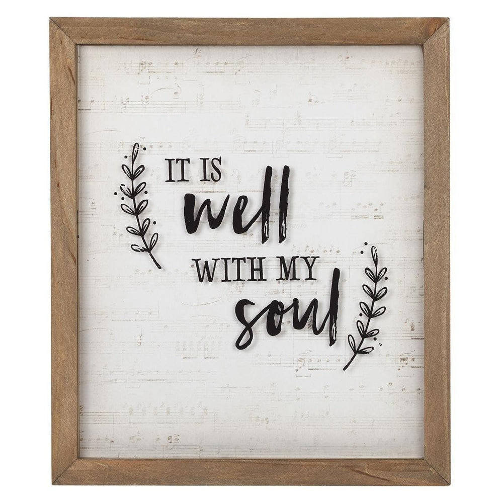 It Is Well With My Soul Wall Plaque - Pura Vida Books