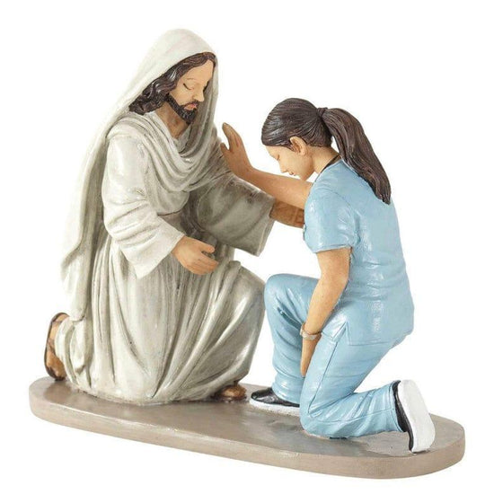 Jesus and Nurse Figurine - Pura Vida Books