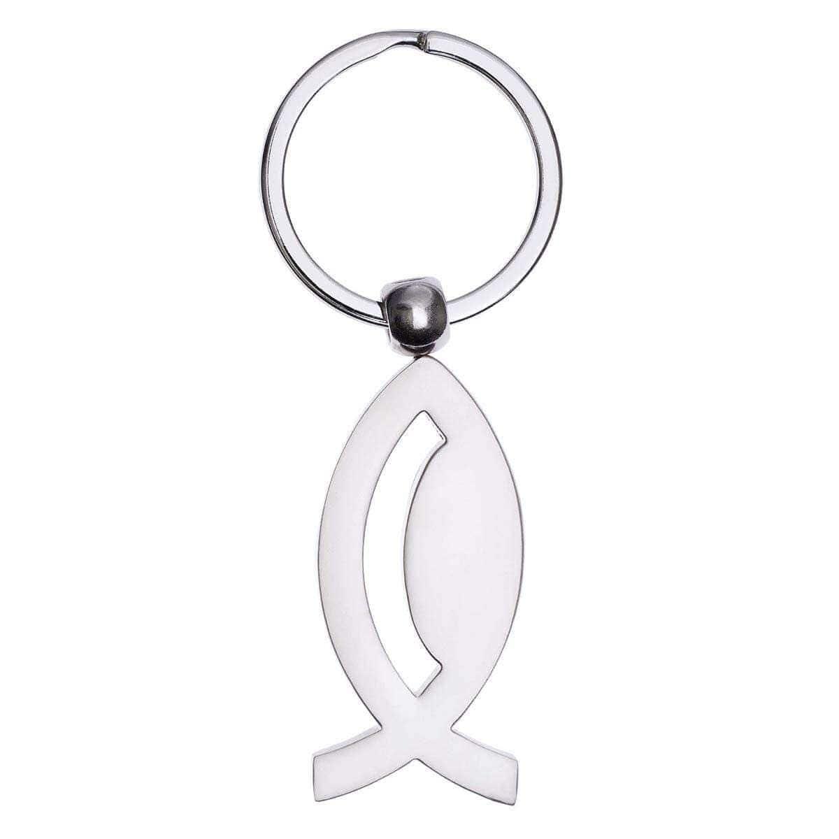 Jesus Fish Keyring in Tin - Pura Vida Books