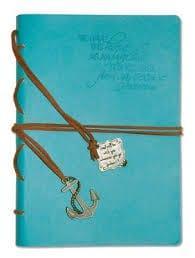 Journal-Leather - Hebrews 6:19 - Pura Vida Books