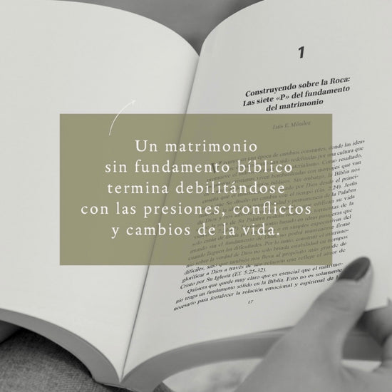 Cita del libro Juntos y unidos sobre el matrimonio sin fundamento bíblico