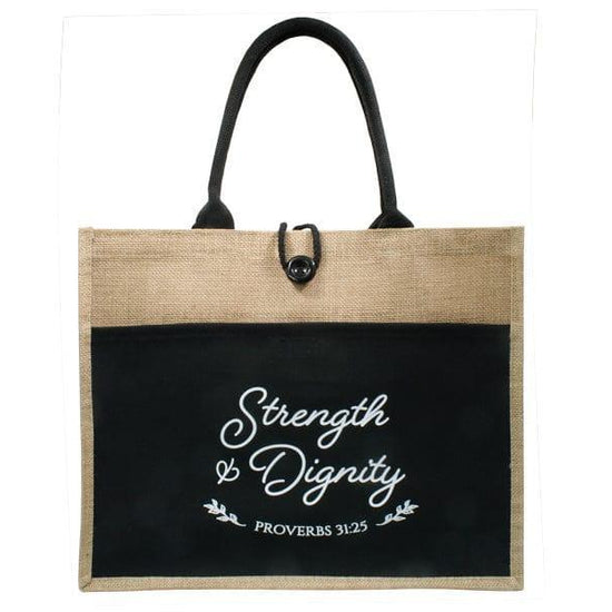 Jute Tote Bag - Dignity - Pura Vida Books