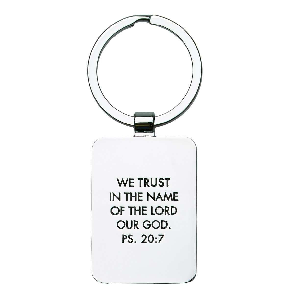 Keep Calm and Trust God Metal Keyring - Pura Vida Books