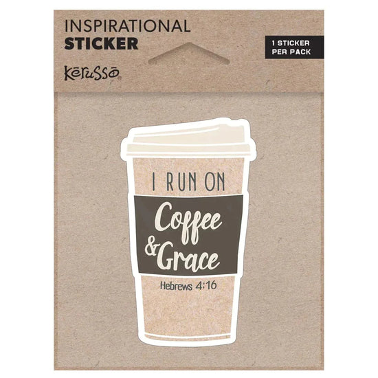 Kerusso Coffee & Grace Sticker - Pura Vida Books