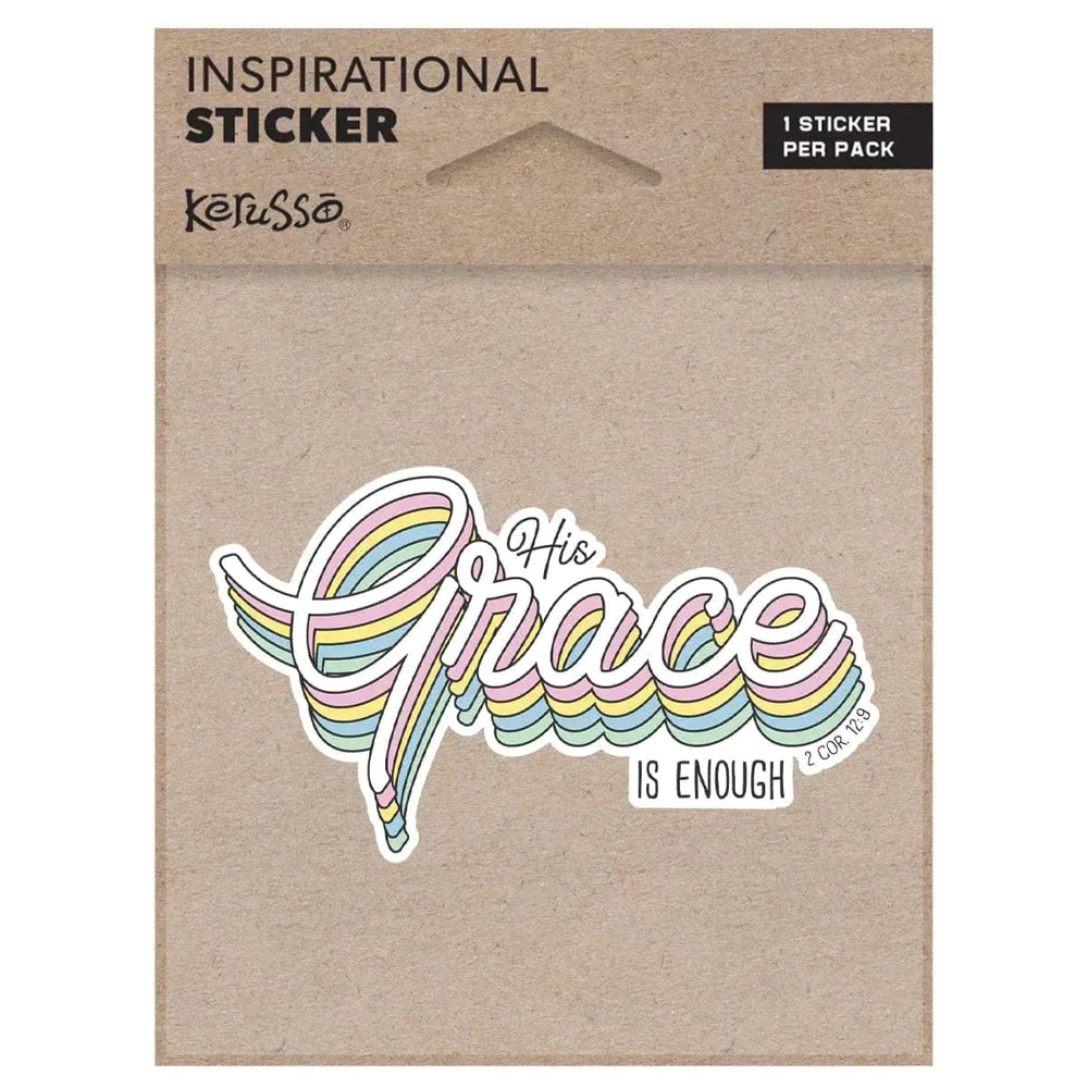 Kerusso His Grace Sticker - Pura Vida Books