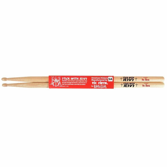 Kerusso Stick With Jesus Hickory Natural Drumsticks - Pura Vida Books