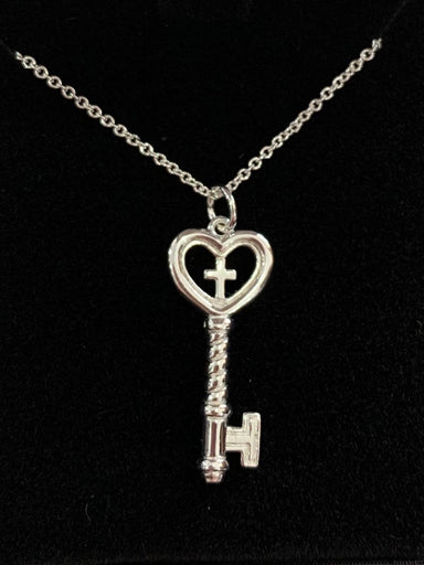 Key Heart Cross Necklace - Pura Vida Books