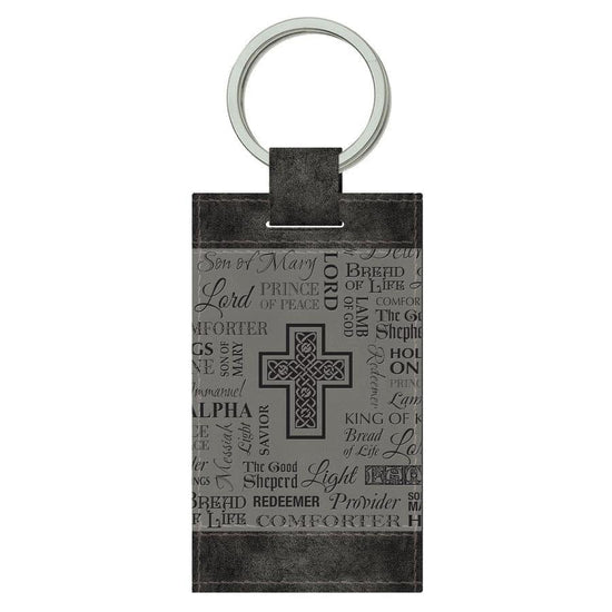 Keychain Black And Gray Names - Pura Vida Books