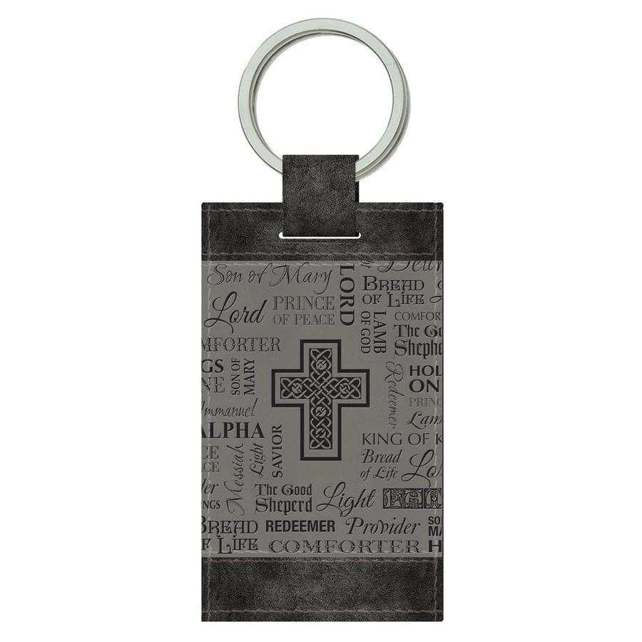 Keychain Black And Gray Names - Pura Vida Books