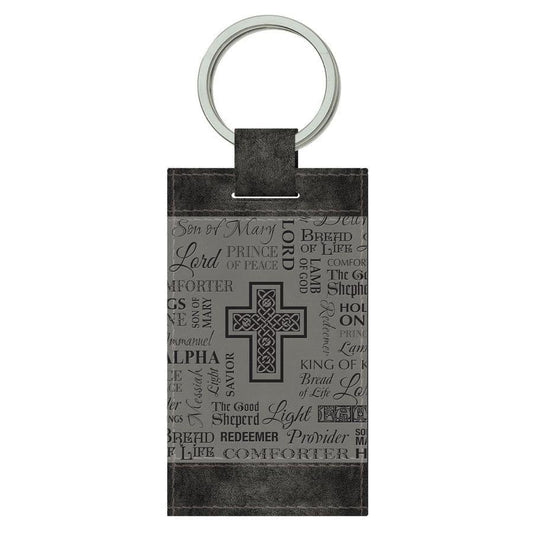 Keychain Black And Gray Names - Pura Vida Books