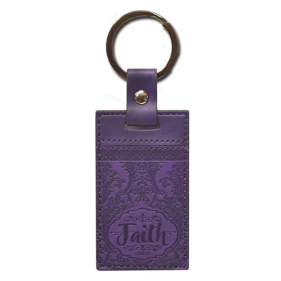 Keychain Purple Faith - Pura Vida Books