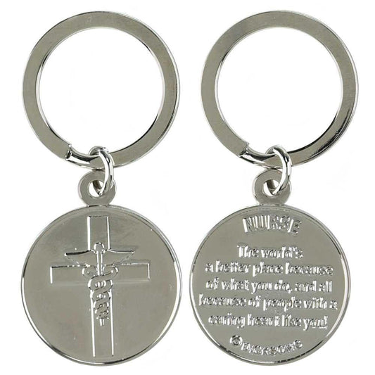 KEYRING METAL NURSE - Pura Vida Books