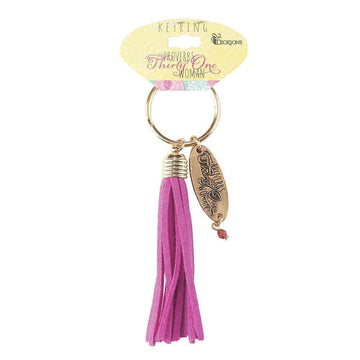 Keyring metal proverbs 31 purple - Pura Vida Books