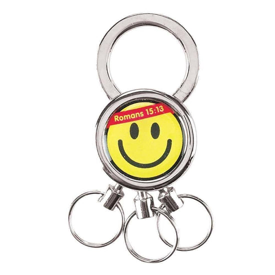 Keyring Smile Romans 15:13 - Pura Vida Books