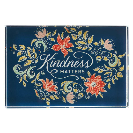 Kindness Matters Glass Plaque - Pura Vida Books