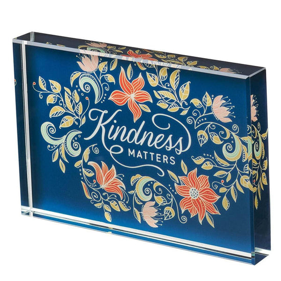 Kindness Matters Glass Plaque - Pura Vida Books