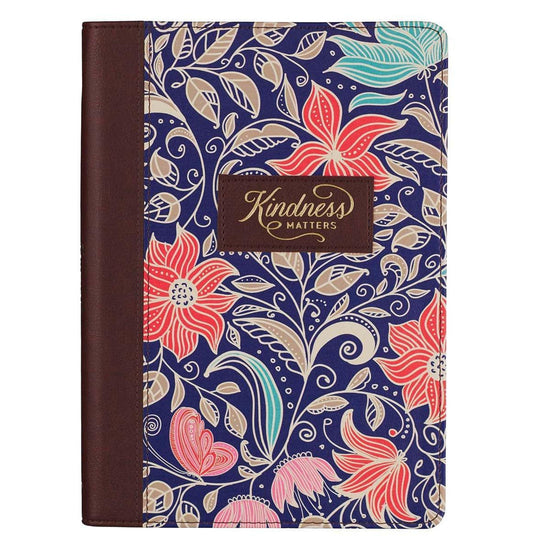 Kindness Matters Quarter-bound Faux Leather Classic Journal - Pura Vida Books